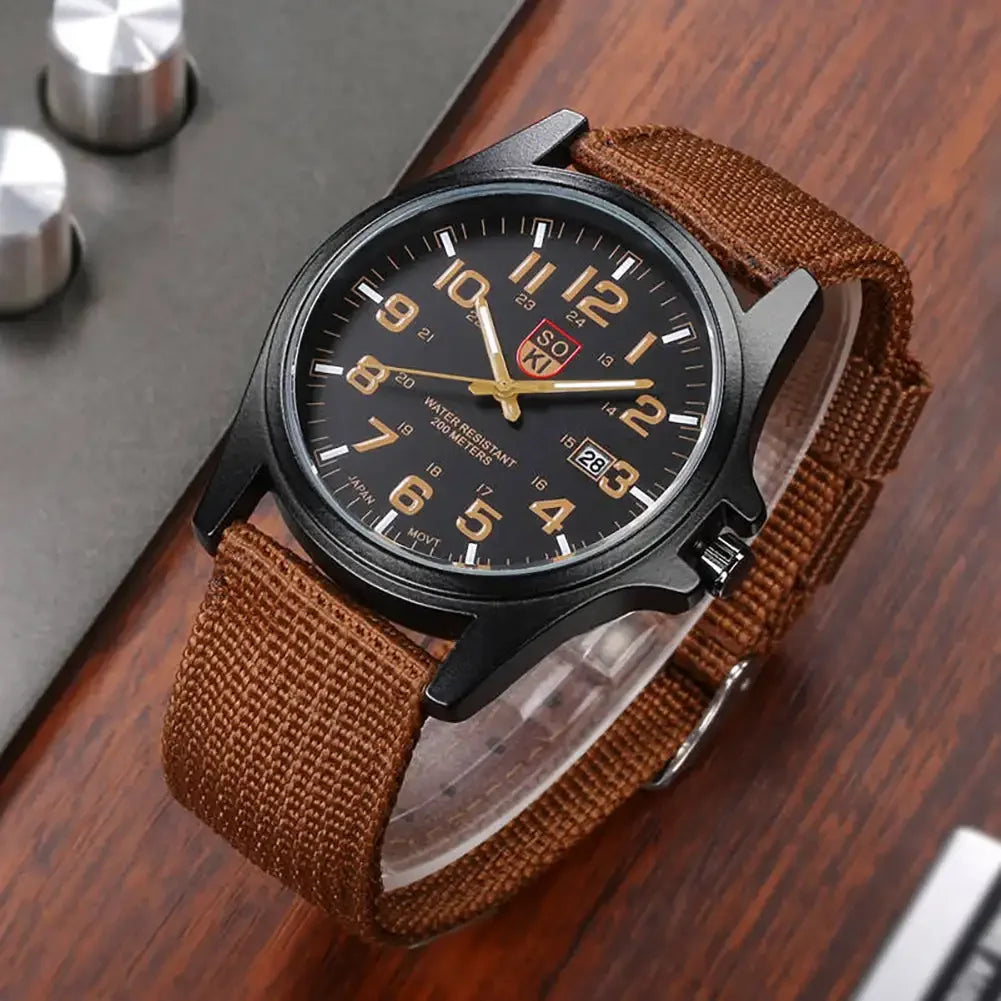 Nylon Band Men Watch Wrist Watch Quartz Men Sports Watches