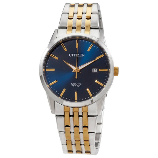 Quartz Blue Dial Two-Tone Men'S Watch BI5006-81L